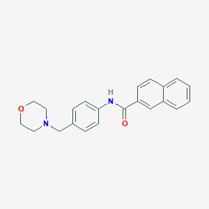 molecular formula C22H22N2O2 B283747 N-[4-(morpholin-4-ylmethyl)phenyl]-2-naphthamide 