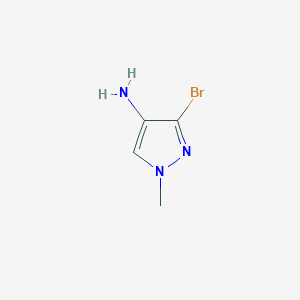molecular formula C4H6BrN3 B2837471 3-bromo-1-methyl-1H-pyrazol-4-amine CAS No. 1909316-30-8