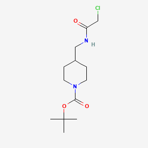 molecular formula C13H23ClN2O3 B2837476 tert-Butyl 4-((2-chloroacetamido)methyl)piperidine-1-carboxylate CAS No. 1353980-27-4