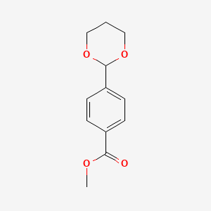 molecular formula C12H14O4 B2837495 Methyl 4-(1,3-dioxan-2-yl)benzoate CAS No. 135655-75-3