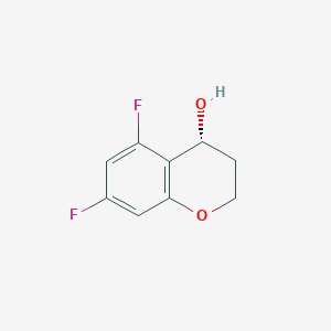 molecular formula C9H8F2O2 B2837498 (R)-5,7-Difluorochroman-4-ol CAS No. 1270294-05-7