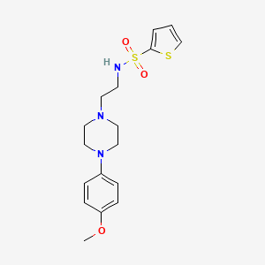 molecular formula C17H23N3O3S2 B2837569 N-{2-[4-(4-methoxyphenyl)piperazin-1-yl]ethyl}thiophene-2-sulfonamide CAS No. 1049434-69-6