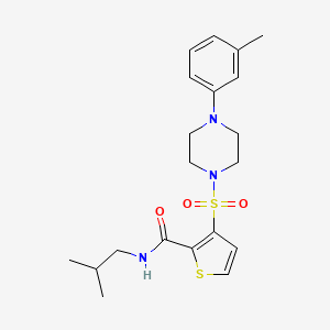 N-isobutyl-3-{[4-(3-methylphenyl)piperazin-1-yl]sulfonyl}thiophene-2-carboxamide