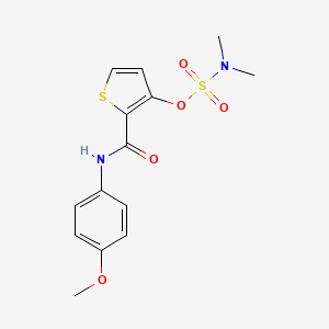 2-[(4-methoxyanilino)carbonyl]-3-thienyl-N,N-dimethylsulfamate