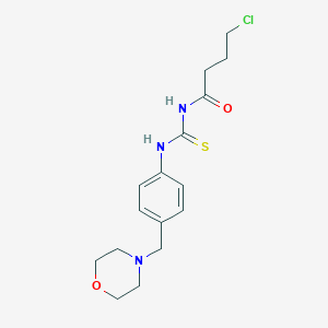 molecular formula C16H22ClN3O2S B283760 N-(4-chlorobutanoyl)-N'-[4-(morpholin-4-ylmethyl)phenyl]thiourea 