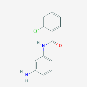 molecular formula C13H11ClN2O B2837639 N-(3-aminophenyl)-2-chlorobenzamide CAS No. 443290-32-2