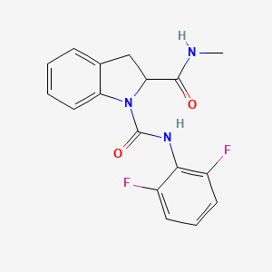 molecular formula C17H15F2N3O2 B2837686 N1-(2,6-difluorophenyl)-N2-methylindoline-1,2-dicarboxamide CAS No. 1103518-10-0