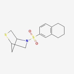 5-((5,6,7,8-Tetrahydronaphthalen-2-yl)sulfonyl)-2-thia-5-azabicyclo[2.2.1]heptane