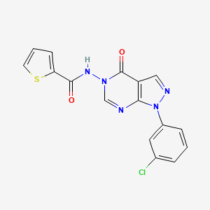 N-(1-(3-chlorophenyl)-4-oxo-1H-pyrazolo[3,4-d]pyrimidin-5(4H)-yl)thiophene-2-carboxamide