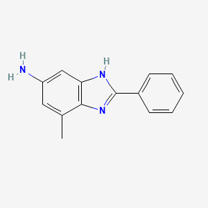 4-methyl-2-phenyl-1H-benzimidazol-6-amine