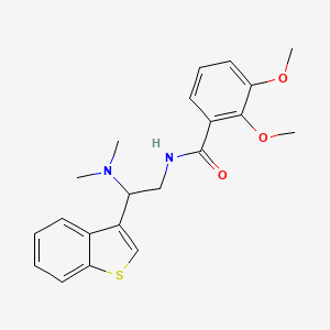 molecular formula C21H24N2O3S B2837782 N-[2-(1-benzothiophen-3-yl)-2-(dimethylamino)ethyl]-2,3-dimethoxybenzamide CAS No. 2034390-92-4