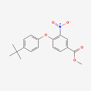 molecular formula C18H19NO5 B2837808 Methyl 4-(4-tert-butylphenoxy)-3-nitrobenzoate CAS No. 339105-08-7
