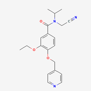 molecular formula C20H23N3O3 B2837821 N-(cyanomethyl)-3-ethoxy-N-(propan-2-yl)-4-[(pyridin-4-yl)methoxy]benzamide CAS No. 1394761-06-8