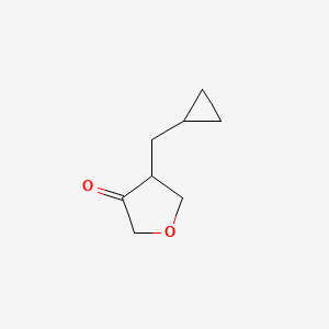 molecular formula C8H12O2 B2837884 4-(Cyclopropylmethyl)oxolan-3-one CAS No. 2253632-78-7
