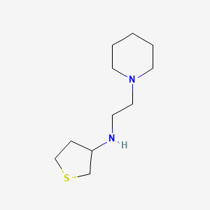 molecular formula C11H22N2S B2837978 N-[2-(PIPERIDIN-1-YL)ETHYL]THIOLAN-3-AMINE CAS No. 416867-99-7