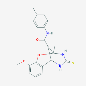 N-(2,4-dimethylphenyl)-10-methoxy-2-methyl-4-thioxo-3,4,5,6-tetrahydro-2H-2,6-methano-1,3,5-benzoxadiazocine-11-carboxamide