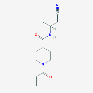N-(1-Cyanobutan-2-yl)-1-prop-2-enoylpiperidine-4-carboxamide