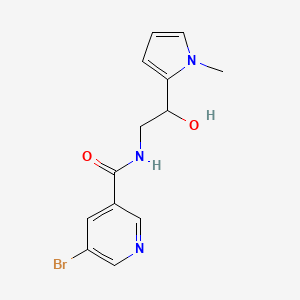 5-bromo-N-(2-hydroxy-2-(1-methyl-1H-pyrrol-2-yl)ethyl)nicotinamide