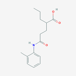 molecular formula C15H21NO3 B2838050 2-(2-o-Tolylcarbamoyl-ethyl)-pentanoic acid CAS No. 333405-90-6