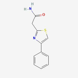 molecular formula C11H10N2OS B2838067 2-(4-Phenyl-1,3-thiazol-2-yl)acetamide CAS No. 58351-19-2