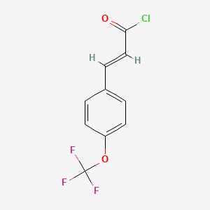 B2838074 3-[4-(Trifluoromethoxy)phenyl]prop-2-enoyl chloride CAS No. 306936-02-7