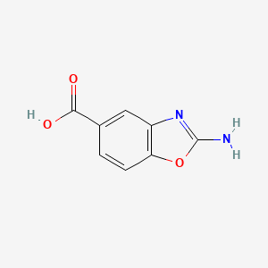 molecular formula C8H6N2O3 B2838140 2-amino-1,3-benzoxazole-5-carboxylic acid CAS No. 345958-13-6