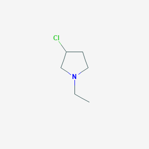 molecular formula C6H12ClN B2838291 3-Chloro-1-ethylpyrrolidine CAS No. 3608-70-6