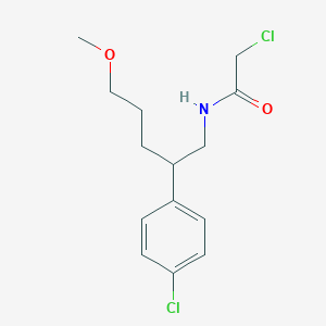 2-Chloro-N-[2-(4-chlorophenyl)-5-methoxypentyl]acetamide