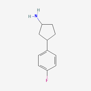 3-(4-Fluorophenyl)cyclopentan-1-amine