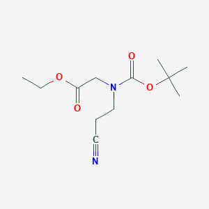 Ethyl 2-((tert-butoxycarbonyl)(2-cyanoethyl)amino)acetate