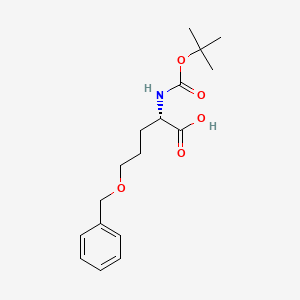 molecular formula C17H25NO5 B2838323 N-Boc-5-(phenylmethoxy)-L-norvaline CAS No. 148529-07-1
