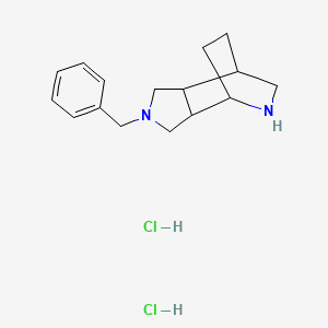 4-Benzyl-4,8-diazatricyclo[5.2.2.0^{2,6}]undecane dihydrochloride