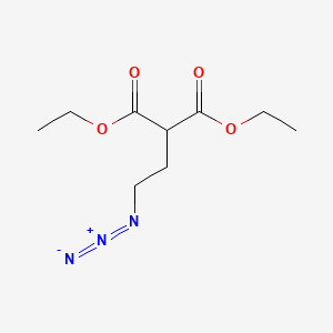 molecular formula C9H15N3O4 B2838325 1,3-Diethyl 2-(2-azidoethyl)propanedioate CAS No. 131325-86-5