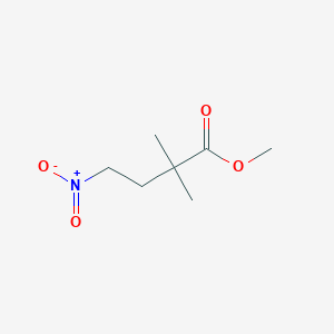 molecular formula C7H13NO4 B2838327 methyl2,2-dimethyl-4-nitrobutanoate CAS No. 2413896-20-3