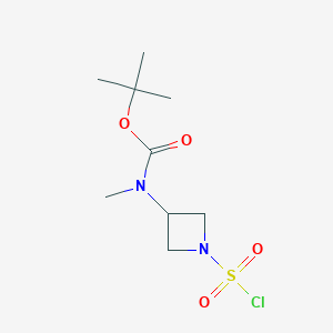 Tert-butyl N-(1-chlorosulfonylazetidin-3-yl)-N-methylcarbamate