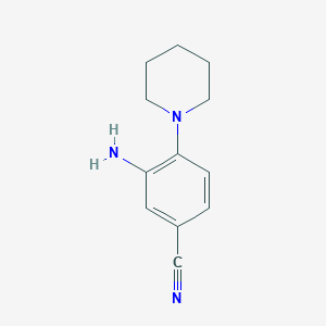 3-Amino-4-(1-piperidinyl)-benzonitrile