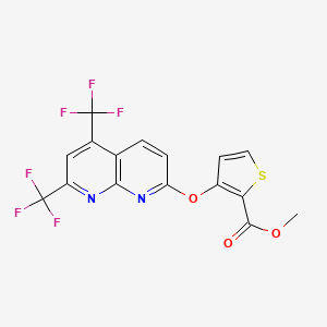 Methyl 3-{[5,7-bis(trifluoromethyl)[1,8]naphthyridin-2-yl]oxy}-2-thiophenecarboxylate
