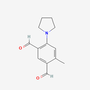 4-Methyl-6-(pyrrolidin-1-yl)benzene-1,3-dicarbaldehyde