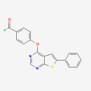 4-[(6-Phenylthieno[2,3-d]pyrimidin-4-yl)oxy]benzaldehyde