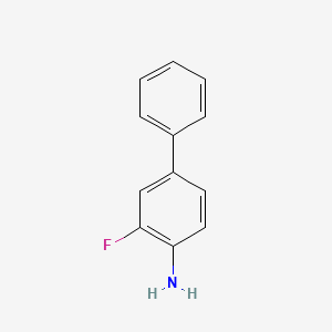 molecular formula C12H10FN B2838383 4-Amino-3-fluorobiphenyl CAS No. 76302-56-2