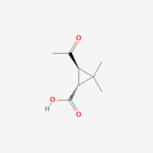 molecular formula C8H12O3 B2838387 (1R,3R)-3-Acetyl-2,2-dimethylcyclopropane-1-carboxylic acid CAS No. 66236-36-0