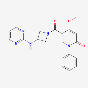 4-methoxy-1-phenyl-5-(3-(pyrimidin-2-ylamino)azetidine-1-carbonyl)pyridin-2(1H)-one