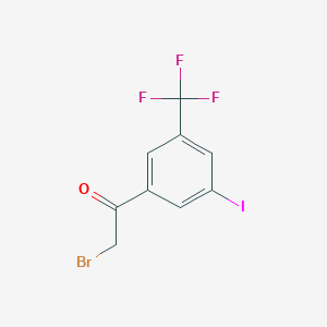 3-Iodo-5-(trifluoromethyl)phenacyl bromide