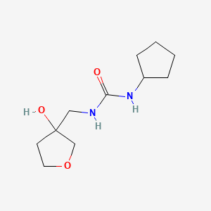 1-Cyclopentyl-3-((3-hydroxytetrahydrofuran-3-yl)methyl)urea