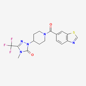 1-(1-(benzo[d]thiazole-6-carbonyl)piperidin-4-yl)-4-methyl-3-(trifluoromethyl)-1H-1,2,4-triazol-5(4H)-one