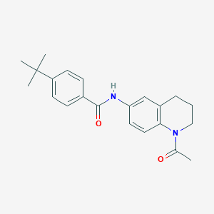 molecular formula C22H26N2O2 B2838431 N-(1-acetyl-1,2,3,4-tetrahydroquinolin-6-yl)-4-tert-butylbenzamide CAS No. 941915-32-8