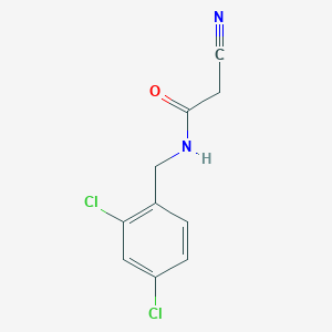 molecular formula C10H8Cl2N2O B2838446 2-cyano-N-(2,4-dichlorobenzyl)acetamide CAS No. 64488-09-1