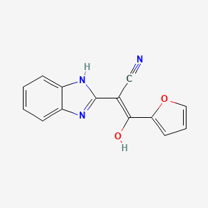 2-(1,3-Dihydro-benzoimidazol-2-ylidene)-3-furan-2-yl-3-oxo-propionitrile
