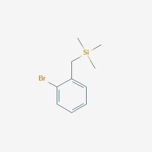 molecular formula C10H15BrSi B2838544 [(2-Bromophenyl)methyl]trimethylsilane CAS No. 1833-44-9