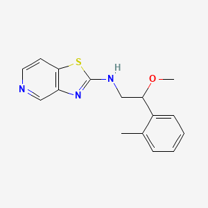 N-[2-Methoxy-2-(2-methylphenyl)ethyl]-[1,3]thiazolo[4,5-c]pyridin-2-amine